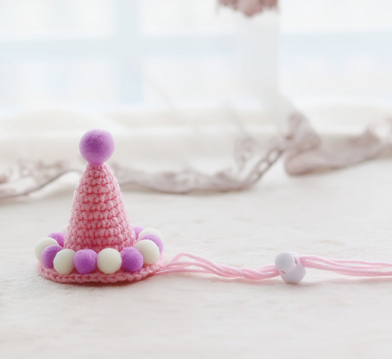 Vuneni heklani mačji ukrasni šešir Smiješni dodaci za pse Kreativni šešir za psa Slatki kostim za kućnog ljubimca Pokrivalo za glavu za male i srednje pse