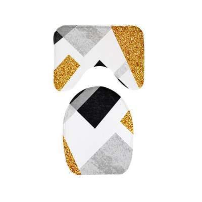 Debele flanelske kupaonske prostirke za kupaonicu WC prostirke Podni tepisi u obliku slova U u kupaonici WC jastučić za noge Protuklizna periva navlaka za poklopac