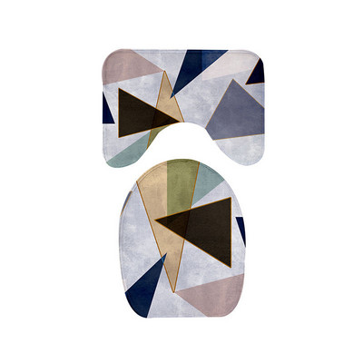 Debele flanelske kupaonske prostirke za kupaonicu WC prostirke Podni tepisi u obliku slova U u kupaonici WC jastučić za noge Protuklizna periva navlaka za poklopac