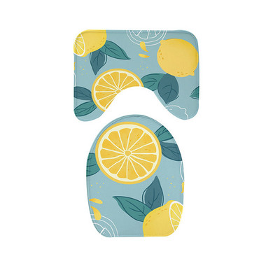 Debele flanelske kupaonske prostirke za kupaonicu WC prostirke Podni tepisi u obliku slova U u kupaonici WC jastučić za noge Protuklizna periva navlaka za poklopac