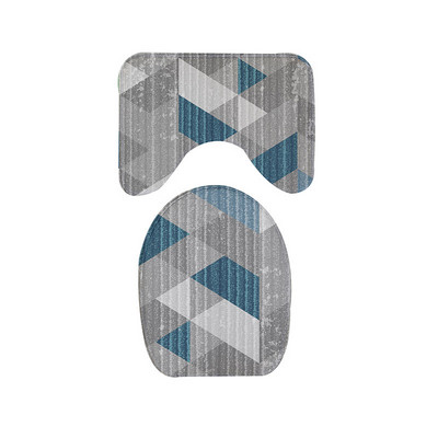 Debele flanelske kupaonske prostirke za kupaonicu WC prostirke Podni tepisi u obliku slova U u kupaonici WC jastučić za noge Protuklizna periva navlaka za poklopac