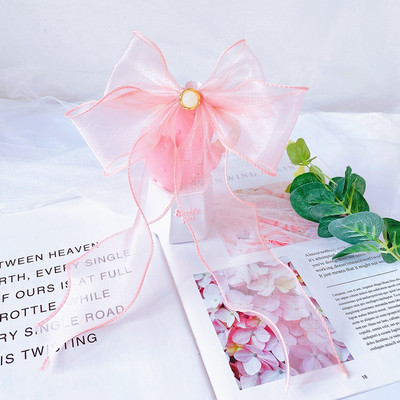 Organza Pearl Mačka Vrpca za mačiće Šareni ljupki mačići Mačka Ogrlica Ogrlica s mašnom za pse Ukras za glavu Mašne za ljubimce Mačka Yorkie Bengal Rag