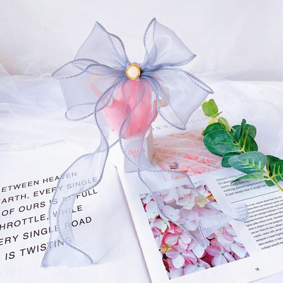 Organza Pearl Mačka Vrpca za mačiće Šareni ljupki mačići Mačka Ogrlica Ogrlica s mašnom za pse Ukras za glavu Mašne za ljubimce Mačka Yorkie Bengal Rag