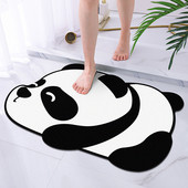 Vannas istabas ātri žūstošs vannas paklājiņš, multfilma jauks kaķis suns panda neslīdoši paklāji izlietne vannas sānu paklājs īpaši uzsūcošs grīdas paliktnis