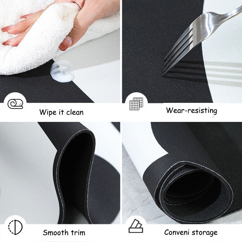 Vannas istabas ātri žūstošs vannas paklājiņš, multfilma jauks kaķis suns panda neslīdoši paklāji izlietne vannas sānu paklājs īpaši uzsūcošs grīdas paliktnis