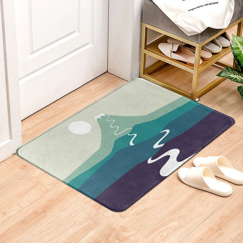 Ainava Saule saulriets, sveicam durvju paklājiņš Ieejas gaitenis taisnstūris, apdrukāta grīda priekšējo durvju paklājiņš Āra paklāji Paklājs Guļamistabas virtuve