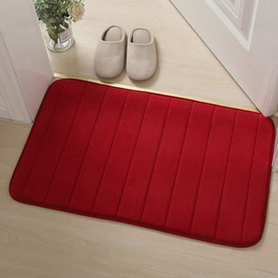 1PC Neklizajuća upijajuća kupaonska prostirka 40*60cm Kućna kupaonska prostirka od koraljnog flisa Kupaonski tepih Perivi tepih Pod WC-a Kupaonski tepih