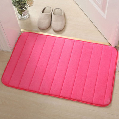 1PC Neklizajuća upijajuća kupaonska prostirka 40*60cm Kućna kupaonska prostirka od koraljnog flisa Kupaonski tepih Perivi tepih Pod WC-a Kupaonski tepih