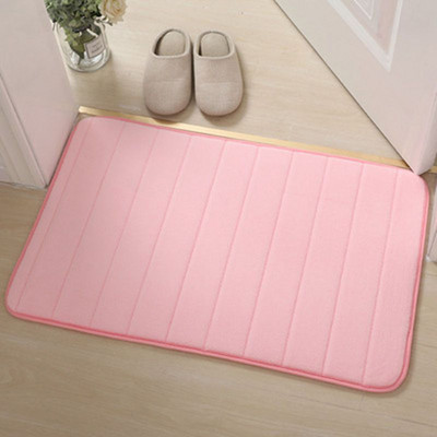 1PC Neklizajuća upijajuća kupaonska prostirka 40*60cm Kućna kupaonska prostirka od koraljnog flisa Kupaonski tepih Perivi tepih Pod WC-a Kupaonski tepih