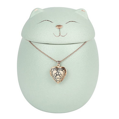 Vienmēr atcerieties klasisko suvenīru mājdzīvnieku kaķu suņu keramikas pelnu bēru urnu (4,7"*4,3"/mazāk nekā 70 mārciņas/melns kaķis)