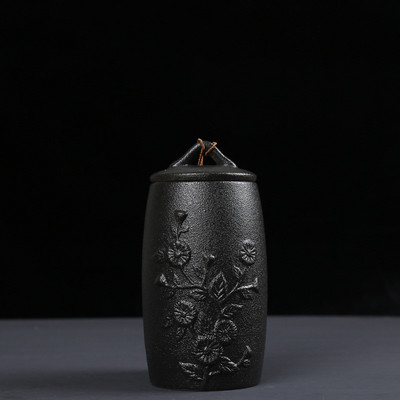 Crno-bijela posuda za pogrebni pepeo Urna za kremiranje ljudi Držač pepela za kućne ljubimce Keramičke urne za pepeo za uspomene Posuda za pohranjivanje kovčega