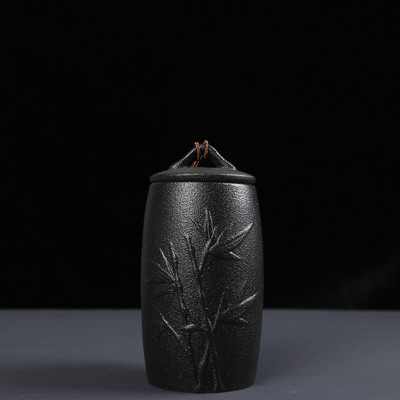 Crno-bijela posuda za pogrebni pepeo Urna za kremiranje ljudi Držač pepela za kućne ljubimce Keramičke urne za pepeo za uspomene Posuda za pohranjivanje kovčega