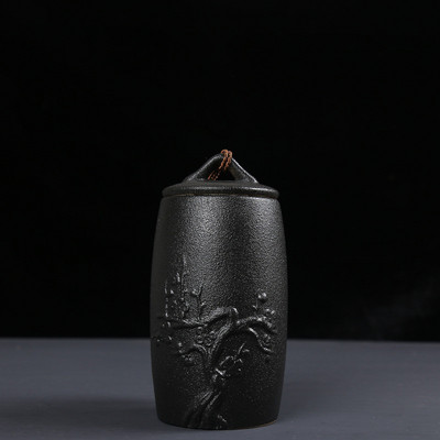 Crno-bijela posuda za pogrebni pepeo Urna za kremiranje ljudi Držač pepela za kućne ljubimce Keramičke urne za pepeo za uspomene Posuda za pohranjivanje kovčega