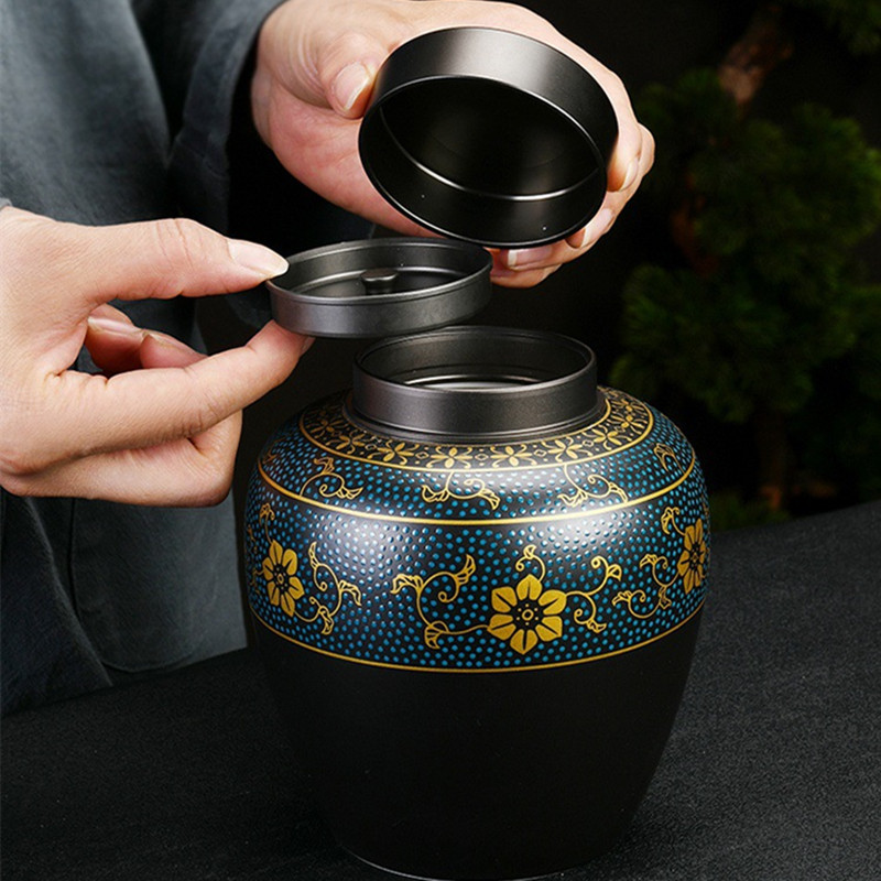 Crne urne za keramiku Pepeo Zapečaćena kremacija Pogrebna uspomena Spomenik ljudskom ljubimcu Prikladni kućni kamini Pogrebna urna od pepela