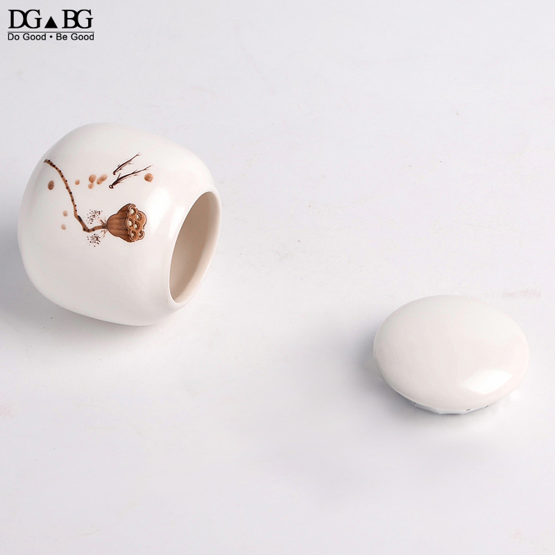 Piemiņas konteiners Mājdzīvnieku pelni urna ar rokām apgleznota keramika urna kremēšana mājdzīvnieku putnu pelnu turētāja apbedīšana mājās