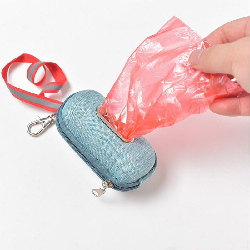 Prijenosni držač vrećica za izmet za pseće kućne ljubimce Držač vrećica za sakupljanje s užetom Kutija za smeće za čišćenje Pas Na otvorenom prošećite