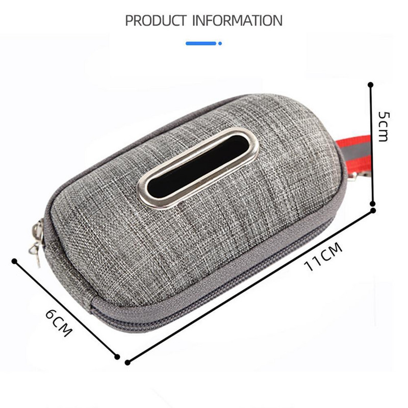 Prijenosni držač vrećica za izmet za pseće kućne ljubimce Držač vrećica za sakupljanje s užetom Kutija za smeće za čišćenje Pas Na otvorenom prošećite