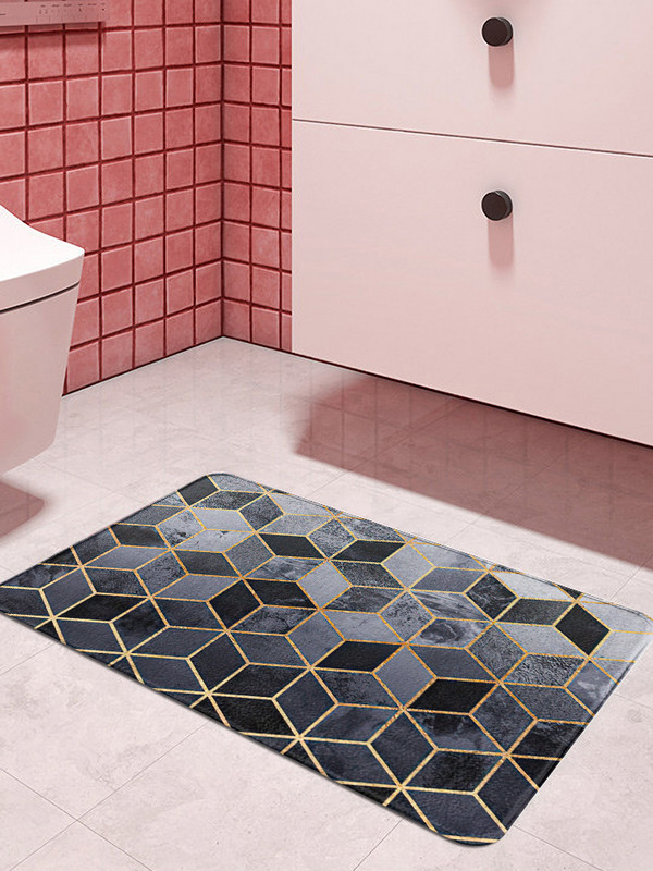 Otirač za vrata s geometrijom mramora 40cmx60cm Unutrašnji balkonski otirači Baršunasti prostirka protiv klizanja Dnevna soba Kupaonski tepih Otirači za uređenje doma