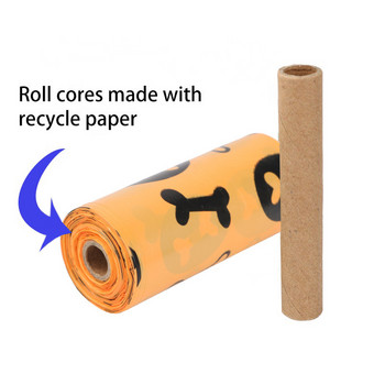 900 Counts Dogs Poop Bag Βιοαποικοδομήσιμες σακούλες για σκύλους φιλικές προς το περιβάλλον Σακούλες απορριμμάτων κατοικίδιων ζώων Clean Up Refill Rolls Pet Poop bags