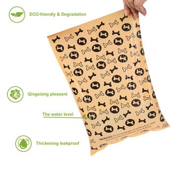 900 Counts Dogs Poop Bag Βιοαποικοδομήσιμες σακούλες για σκύλους φιλικές προς το περιβάλλον Σακούλες απορριμμάτων κατοικίδιων ζώων Clean Up Refill Rolls Pet Poop bags