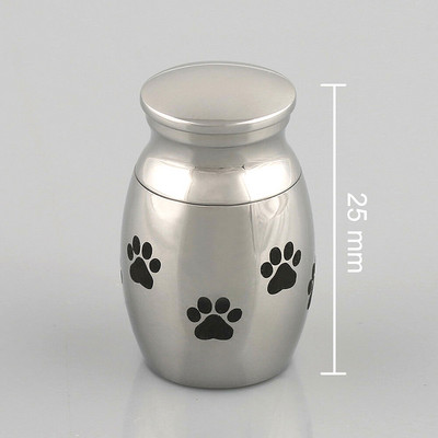 Nerūsējošā tērauda mini urna mājdzīvnieks kaķis suns ķepa sirds kremēšana urna suns mājdzīvnieku skapītis bēru zārks mājdzīvnieku piemiņas zīmes Noderīgi