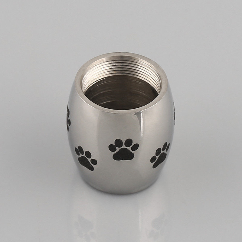 Nerūsējošā tērauda mini urna mājdzīvnieks kaķis suns ķepa sirds kremēšana urna suns mājdzīvnieku skapītis bēru zārks mājdzīvnieku piemiņas zīmes Noderīgi