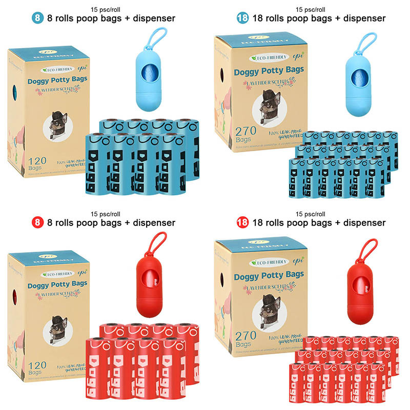 Biorazgradive vrećice za izmet pasa kućnih ljubimaca Ekološki prihvatljive vrećice za otpad Vreća za pseći izmet Držač za izmet Vanjski Čisti pribor za kućne ljubimce