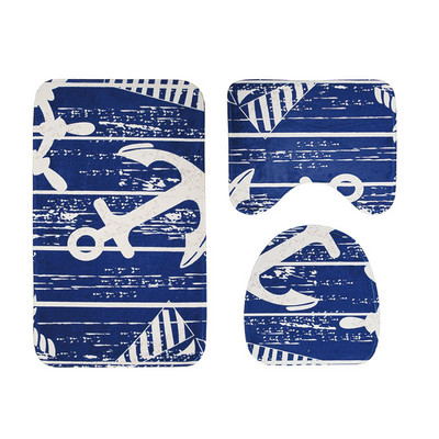 Zeegle tualetes paklājs 3 gab Vannas istabas paklājs, absorbējošs vannas istabas grīdas paklājs Vannas paklāji Neslīdoši vannas paklāji vannas istabas dušas telpas paklājs