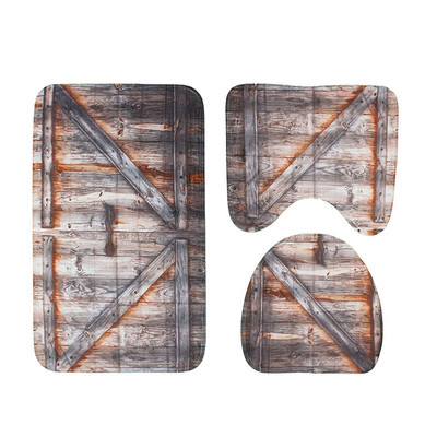 Zeegle tualetes paklājs 3 gab Vannas istabas paklājs, absorbējošs vannas istabas grīdas paklājs Vannas paklāji Neslīdoši vannas paklāji vannas istabas dušas telpas paklājs