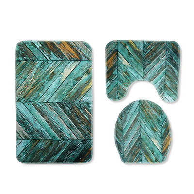 Zeegle tualetes paklājs 3 gab Vannas istabas paklājs, absorbējošs vannas istabas grīdas paklājs Vannas paklāji Neslīdoši vannas paklāji vannas istabas dušas telpas paklājs