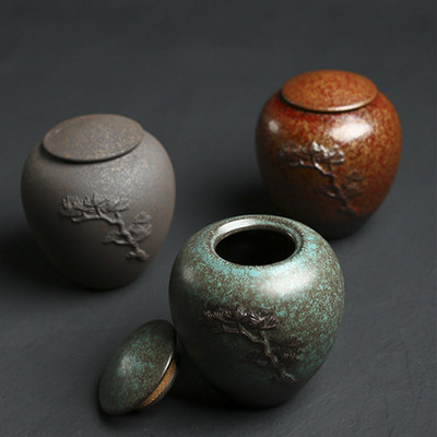 Ceramics Ashes Urn Χειροποίητη Αποτέφρωση Urn Κηδεία Ashes Holder Μνημείο κατοικίδιων ζώων