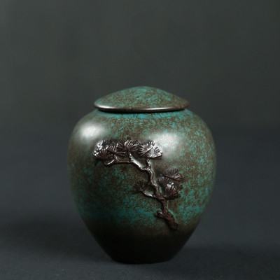 Keramika Urna za pepeo Ručno oslikana urna za kremaciju Držač pogrebnog pepela Spomenik kućnim ljubimcima