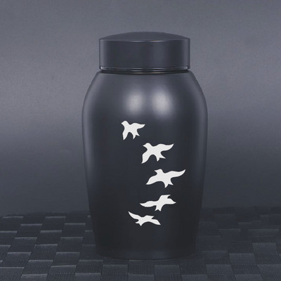 Gravējamās mājdzīvnieku/cilvēku kremēšanas urnas Tērauds/melns/pistole/zils/kafijas zelts nerūsējošā tērauda zārks bēru pelnu rotaslietu piemiņas burka