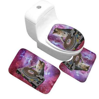 Zeegle 3Pcs Tepih za kupaonske podne prostirke Neklizajuća kupaonska prostirka Kupaonske prostirke Upijajuće toaletne prostirke za kupaonicu Tepih za tuširanje Kupaonske prostirke