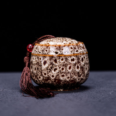 Mājdzīvnieku urnas krāsa keramikas tvertnes piemiņas zīmoga pods Liels piemiņas zārks Porcelāna burka Cilvēka pelnu uzglabāšana Piemiņas apbedīšanas turētājs