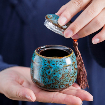 Mājdzīvnieku urnas krāsa keramikas tvertnes piemiņas zīmoga pods Liels piemiņas zārks Porcelāna burka Cilvēka pelnu uzglabāšana Piemiņas apbedīšanas turētājs