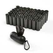 Mājdzīvnieku izkārnījumu maisiņu dozators suņu atkritumu maisu turētājs Plastmasas atkritumu maiss ar klipsi un maisu dozatoru 6 rullīšu atkritumu maisi