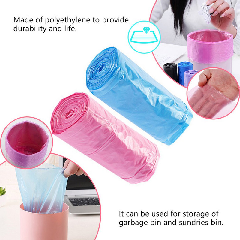 Mājdzīvnieku izkārnījumu maisiņu dozators suņu atkritumu maisu turētājs Plastmasas atkritumu maiss ar klipsi un maisu dozatoru 6 rullīšu atkritumu maisi