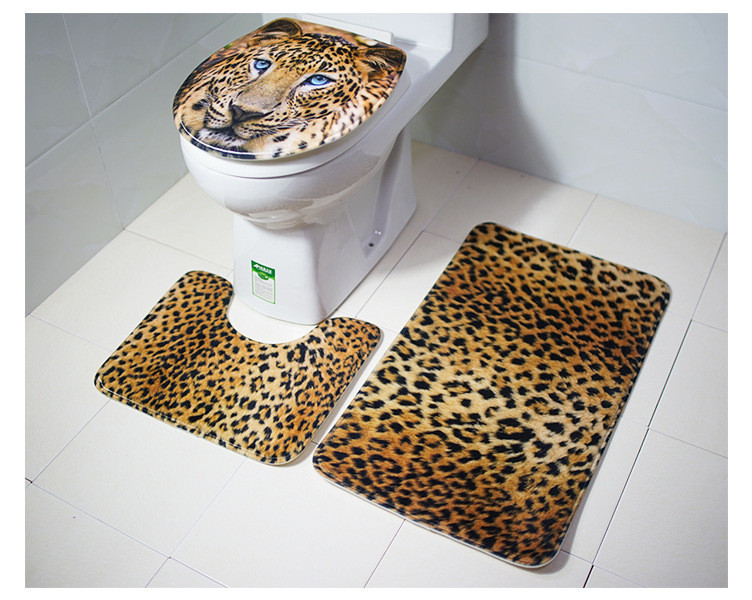 Zeegle Kupaonski tepih Kupaonski tepih s tigrovim tigrom Upijajuće kupaonske podne prostirke Kupaonski tepih Neklizajuća prostirka Za WC Kupaonska prostirka