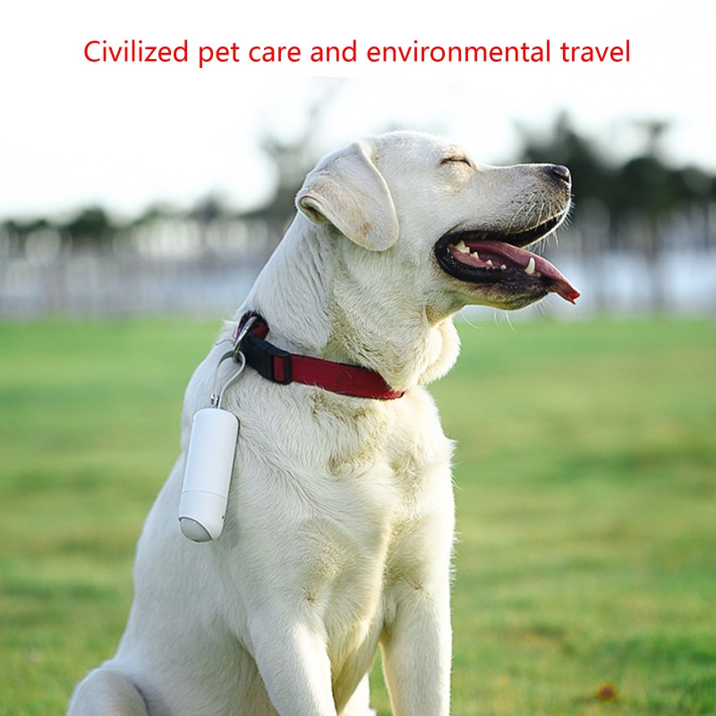 Držač vrećica za izmet USB punjiva svjetiljka pričvršćuje se na povodac za pse Dozator vrećica za otpad sa svjetlom za noćno trčanje