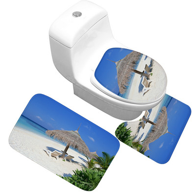 Zeegle 3 komada Setovi prostirki za kupaonicu Protuklizna prostirka za tuširanje WC prostirke za kupaonicu Prostirka za kupaonicu od memorijske pjene Prostirka za kadu Kupaonski tepisi protiv klizanja