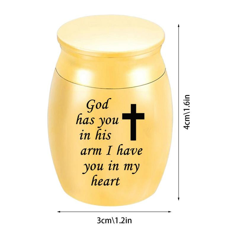 Urne za kremiranje za uspomene Mini male urne za uspomene za ljudski pepeo Mini metalne osobne pogrebne urne za kućne ljubimce ili ljudski pepeo