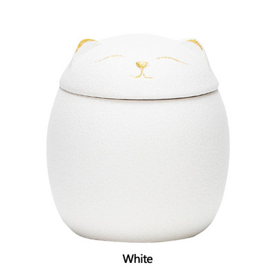 Keramički spremnik za kućne ljubimce u obliku mačke Memorijalna urna Pečat Posuda Veliki kovčeg za uspomene Porculanska staklenka Spremište za pepeo za kućne ljubimce Držač za uspomenu