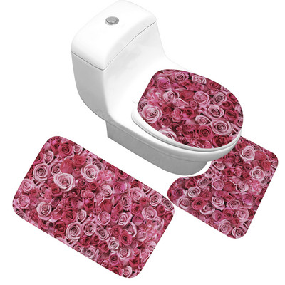 Zeegle mikrošķiedras vannas paklājiņš vannas istabai, mīksts, absorbējošs tualetes grīdas paklājs, neslīdošs paklājs tualetes paklājs Memory Foam vannas paklājiņš