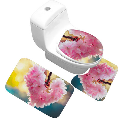 Zeegle mikrošķiedras vannas paklājiņš vannas istabai, mīksts, absorbējošs tualetes grīdas paklājs, neslīdošs paklājs tualetes paklājs Memory Foam vannas paklājiņš