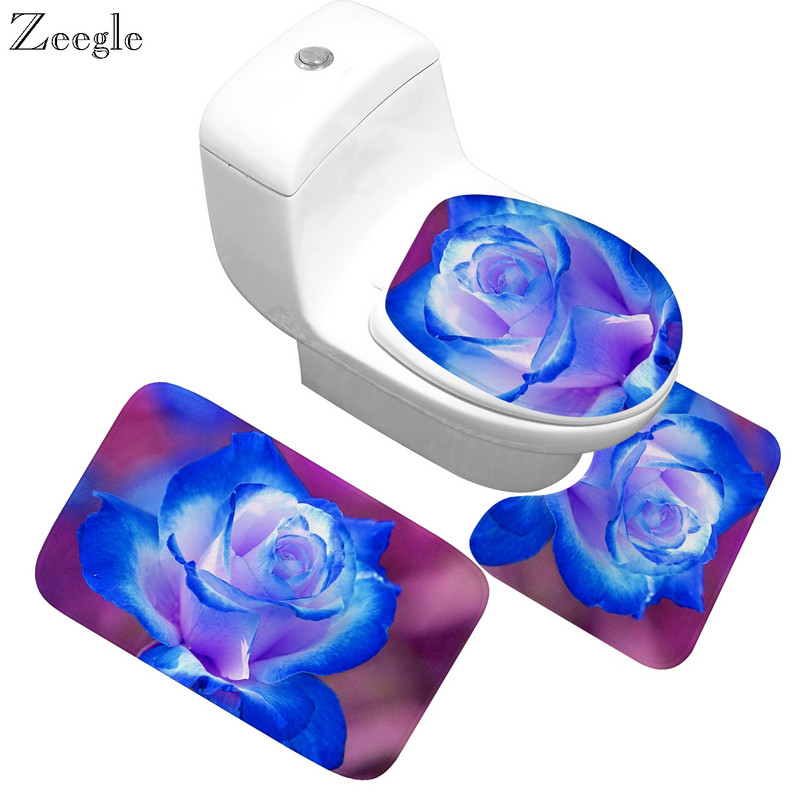 Zeegle mikrošķiedras vannas paklājiņš vannas istabai, mīksts, absorbējošs tualetes grīdas paklājs, neslīdošs paklājs tualetes paklājs Memory Foam vannas paklājiņš