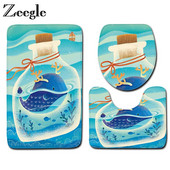 Zeegle karikatūras paklājiņš tualetei Vannas istabas paklāju komplekts Pretslīdes vannas paklāji Vannas istabas paklājiņš Absorbējošs vannas paklājiņš dušas paklājs grīdai