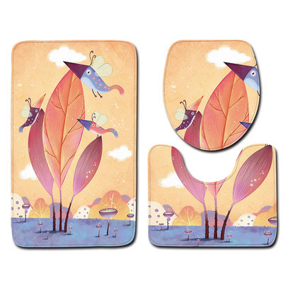 Zeegle karikatūras paklājiņš tualetei Vannas istabas paklāju komplekts Pretslīdes vannas paklāji Vannas istabas paklājiņš Absorbējošs vannas paklājiņš dušas paklājs grīdai