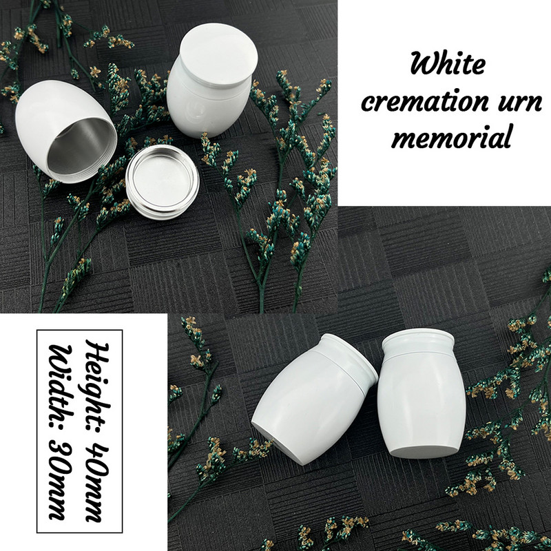 Memorijalna urna od nehrđajućeg čelika izrezbarena ptica urna za kremiranje bijela spomen posuda za pepeo mini držač pepela za uspomene na ljude