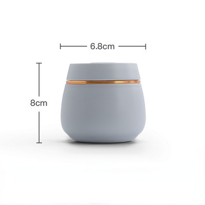 Tip uređaja okrugli otvoreni poklopac unutarnja netkana nit može ljubimac u usta ljubičasta keramička urna